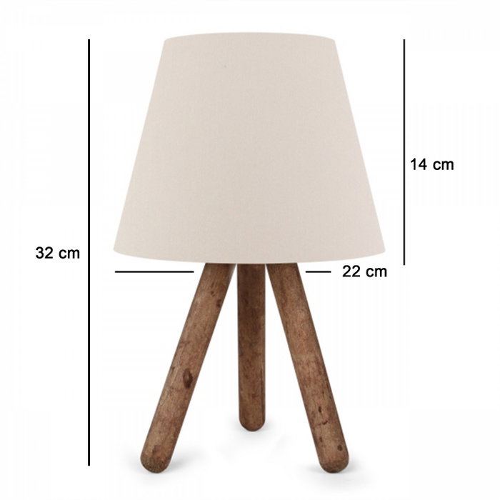 Opviq Lámpara de Mesa AYD-2845 Crema
